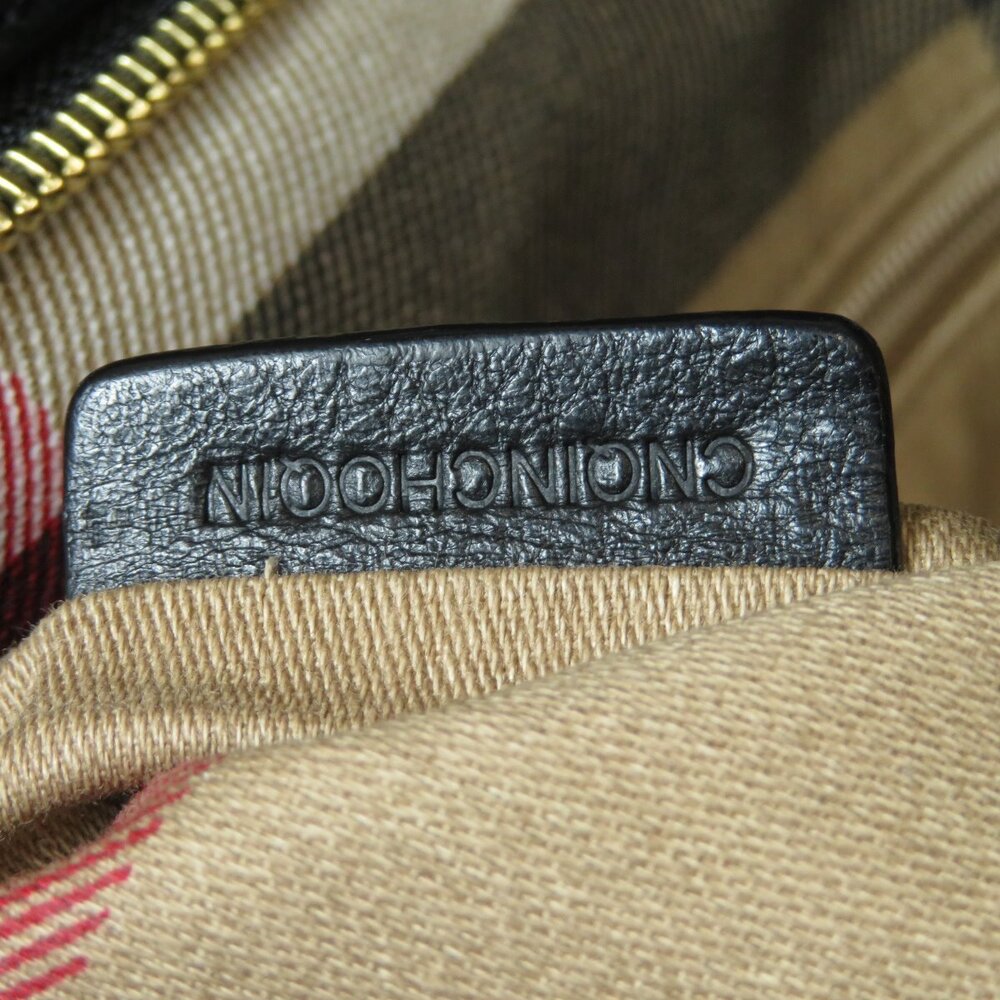Burberry Logo Tote Bag Canvas Leather - Picture 7 of 11